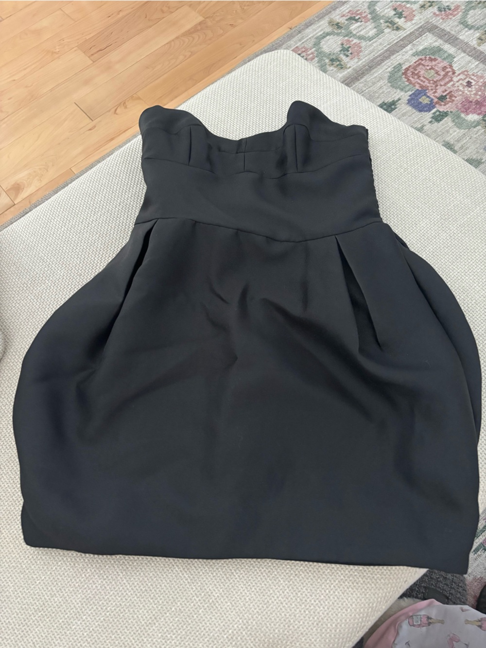 Amanda Uprichard Black A-Line Bubble Skirt